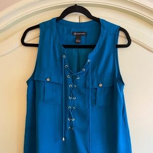 Blue Tank Top Blouse - INC - Size L